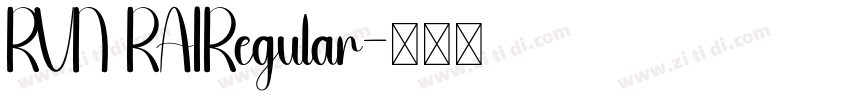RVN RAIRegular字体转换